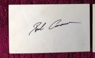 PAUL CASANOVA MAJOR LEAGUE BASEBALL CATCHER (d. 2017); SIGNED INDEX CARD; WASH. - Image 1 of 2