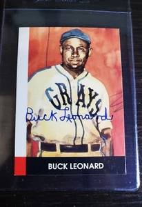 Buck Leonard Autograph 1990 Eclipse Stars Moreli Art Card! Looks incredible! - Picture 1 of 2