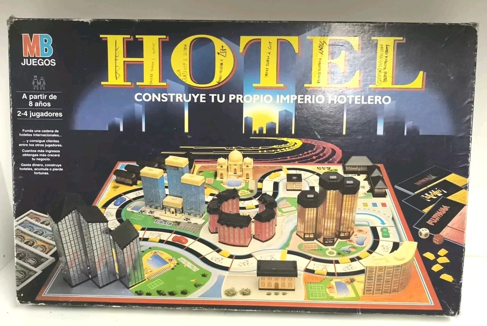 Juego De Mesa Hotel - Mb 1993 completo Caja Mal Estado  - Imagen 1 de 4