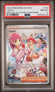 2024 SV07: Stellar Crown Lacey Special Illustration #172/142 PSA 8 - Bild 1 von 2