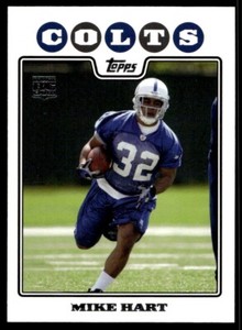 2008 Topps Mike Hart Rookie G13 Indianapolis Colts #353