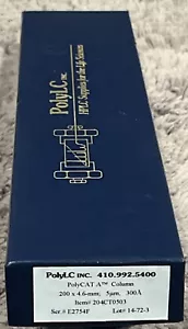PolyLC PolyCAT AC-Säule, 4,6 x 200 mm, 204CT0503 BRANDNEU VERSIEGELT - Bild 1 von 4