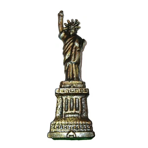 De colección Estatua de la Libertad Latón Metal Estatuilla Mini Pequeña Nueva York Souvenir 4 pulgadas - Imagen 1 de 7