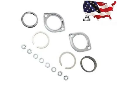 Harley Davidson Exhaust Flange Install Kit 1984-2014 Gaskets Bolts J&P # 223-607 - Image 1 of 4
