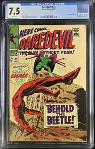 Daredevil #33 CGC 7.5 White Pages Classic Battle with the "Beetle"! - 4492267009 - Bild 1 von 2