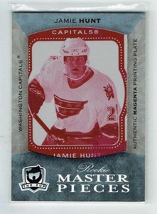 07-08 UD Upper Deck The Cup  Jamie Hunt  1/1  Printing Plate  Rookie