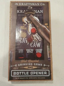 The Kraftsman Co. Wall Mounted Drinking Game Bottle Opener /Brackets Included - Picture 1 of 5