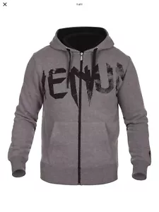 Venum Undisputed Hoody - Grey / Black -Small - Picture 1 of 1