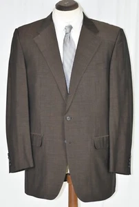 $1895 CORNELIANI Wool & Mohair Side Vent Mocha Gold Weave SUIT 43 R Trim 44 R - Picture 1 of 12