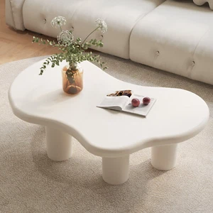 Guyii Cloud Coffee Table White Nesting Center Table Stable Furniture Living Room - Picture 1 of 15