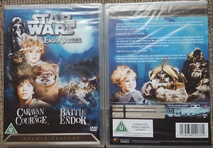 STAR WARS AN EWOK ADVENTURE; CARAVAN OF COURAGE & BATTLE FOR ENDOR DVD EWOKS NEW - Picture 1 of 4