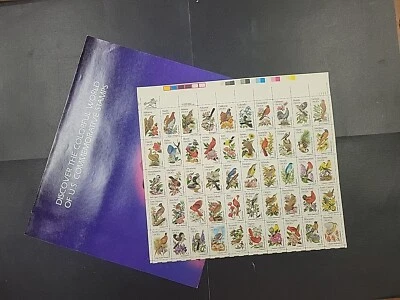 US Sc #1953-2002 - 20¢ State Birds and Flowers, hoja completa MNH envío gratuito Foto 1 de 3