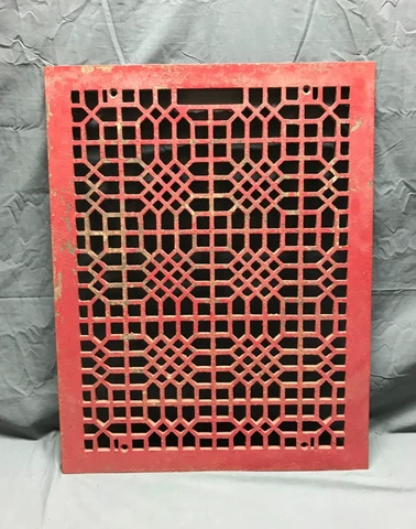 Antique 18x24 Cold Air Return Heat Cast Grate Grill Gothic Floor Vent 1521-22B Cover