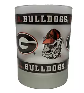 Georgia Bulldogs NCAA Kimbel Double Old Fashioned Drinking Glass NWOB Spirit - Picture 1 of 6