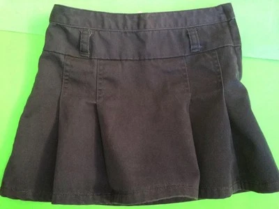 МАЛЕНЬКИЕ ДЕВОЧКИ 'CRAZY 8' ТЕМНО-ПЛИССИРОВАННЫЕ ПЕРЕДНЕЙ ЮБКИ/УНИФОРМЫ ЮБКА W/ADJ ТАЛИИ SZ 5 - Изображение 1 из 4