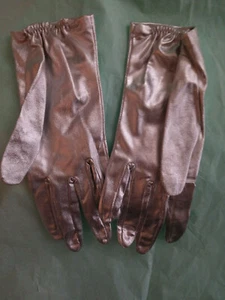 VINTAGE SILVER WRIST GLOVES 1950'S - Picture 1 of 4