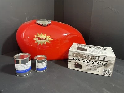 Caswell Epoxy Clear Motorcycle Tank Sealer Harley Ducati Triumph Norton BSA - Image 1 of 4