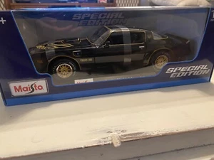 2024 Maisto Special Edition 1/18 Diecast Bandit Pontiac Firebird Trans Am Black - Picture 1 of 2