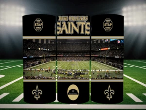 New Orleans Saints Stadium Stainless Steel NFL Tumbler With Metal Straw - 20 Oz - Picture 1 of 3