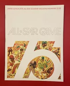 1975 MLB Baseball ALL STAR GAME Program Vintage Milwaukee Brewers Hank Aaron - Picture 1 of 6
