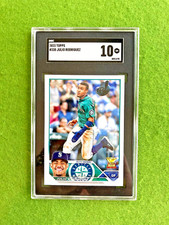 Julio Rodriguez ROOKIE CARD SGC 10 GEM MINT RC 2023 JULIO RODRIGUEZ Topps Rookie