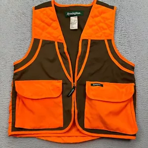 Remington Vest Mens Medium Tan Orange Zip Safety Hunting Shooting Outdoor Sport - Picture 1 of 8