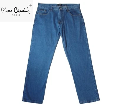 Pierre Cardin Paris Men's Blue Jeans Size 36R W36 L32 Premium 100% Cotton Demin - Image 1 of 4
