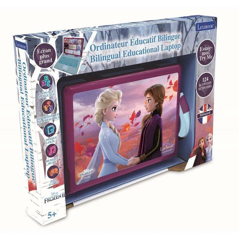 Lexibook Disney Frozen 2 Educational And Bilingual Spanish/English Laptop - JC598FZi2-00
