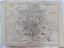 Antique Map Of Athens 1895, John Murray