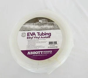 Abbott Rubber EVA Applicator Tubing X3110-0254-25 Flexible Clear 1/4" ID X 25ft - Picture 1 of 3