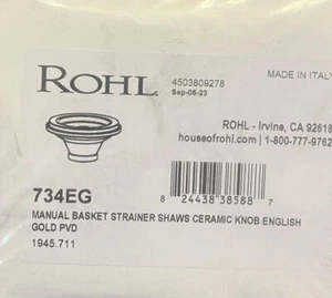 Rohl 734EG Faucet-Parts-and-attachments, English Gold*NEW* - Picture 1 of 1