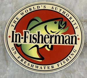 IN FISHERMAN Authority On Freshwater Fishing Window Sticker Lifetime Member - Picture 1 of 2
