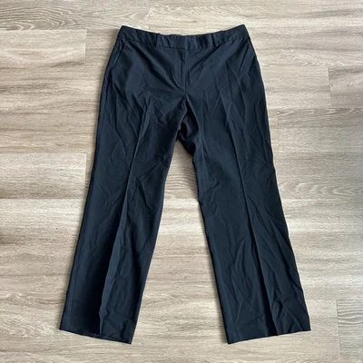 Pantalones Ann Taylor Curvy Fit para mujer Petite 14P negro vestido de trabajo causal Foto 1 de 4