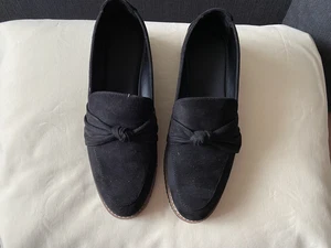 Schwarze Halbschuhe Slipper Schuhe wie neu Gr. 45 - Bild 1 von 5