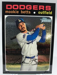 2020 Topps Heritage High Number - MOOKIE BETTS - "CHROME"SP - #d/999 THC-502 -DODGERS - Bild 1 von 2
