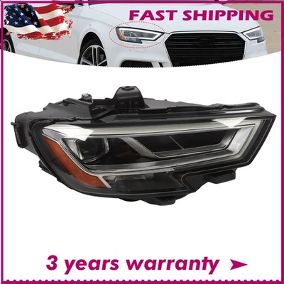 For 2017-2020 Audi S3 A3 LED Headlight Assembly Front Right RH Passenger Side Foto 1 de 4