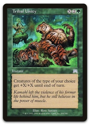 Tribal Unity #294 (LP) Onslaught ONS Magic MTG - Image 1 of 2