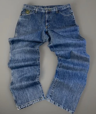 Pantalones de mezclilla para hombre CINCH 36x34 calce relajado rectos oscuros occidentales MB90532002 Starch Rodeo Foto 1 de 4