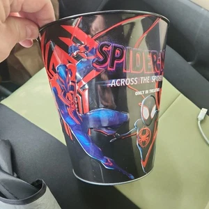 Spider-Man Across The Spiderverse Miles Gwen 2099 Exclusive Tin Popcorn Bucket - Picture 1 of 3