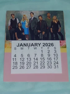 CRIMINAL MINDS kleiner magnetischer 2026 KALENDER Matthew Gray Gubler Shemar Moore + - Bild 1 von 1