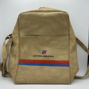 Vintage 1970s United Airlines Carry On Travel Bag - Picture 1 of 8
