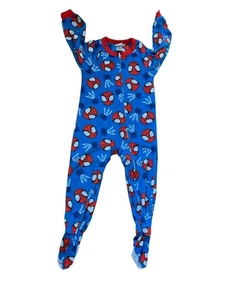 Marvel Spidey and His Amazing Friends Boys Pajama Jumpsuit Blue 4T - Picture 1 of 8