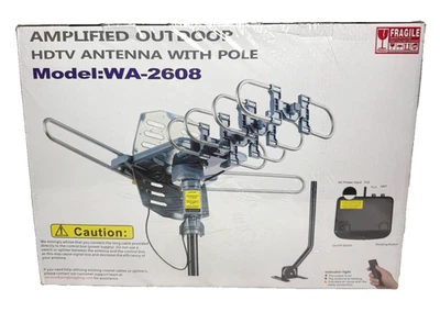 PBD WA-2608 Digital Amplified Outdoor HD TV Antenna 150 mile range - Image 1 of 4