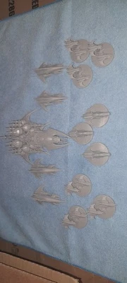 Dark Elf Mothership Battlefleet Grimdark Future Warfleet, OPR Foto 1 de 4