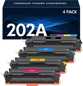 202A Toner Cartridges 4 Pack: Compatible Toner Replacement for 202A 202X CF500X - Picture 1 of 1