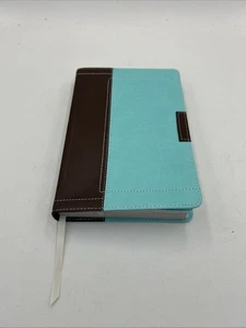 NASB Thinline Bible New American Standard EXCELLENT! Turquoise/Brown - Foto 1 di 10