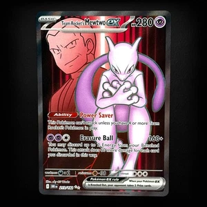 Team Rocket's Mewtwo ex 213/182 Sv10: Destined Rivals Holo NM - Picture 1 of 2