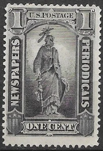 USA Newspaper Stamps 1885 1c Scott #PR81 very nice Mint neatly Hinged see scans - Picture 1 of 2