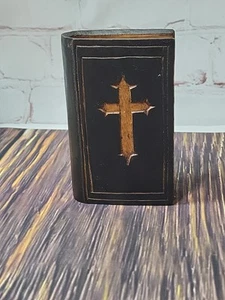 Antique Hymnal Bible Box Hand Carved Bible Case - Picture 1 of 10