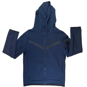 Nike Boys Blue Full Zip Hoodie Sweatshirt Medium M Standard Fit - Picture 1 of 5
